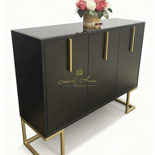 Комод AZIO LHM1100х350х900 со стеклом