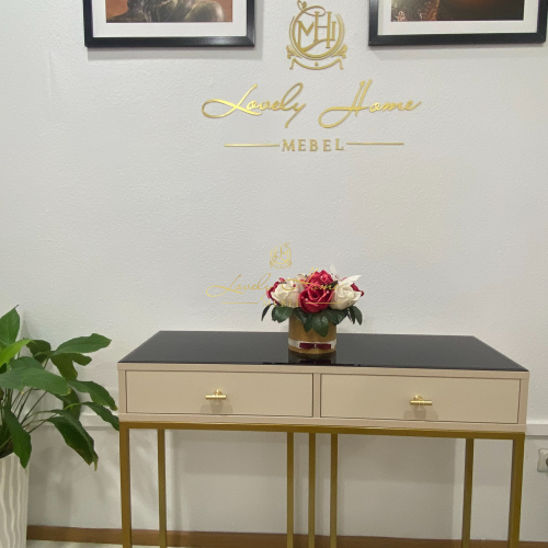 Туалетный столик LHM 2 со стеклом 