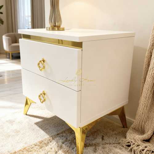 Прикроватная тумбочка AZIO LHM2 STRIPE 450х350х500 (ШхГхВ)